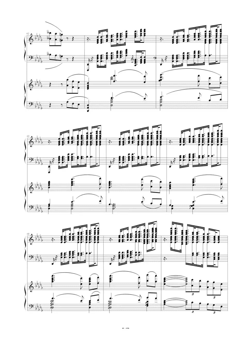 降b小调第一钢琴协奏曲（四手联弹）