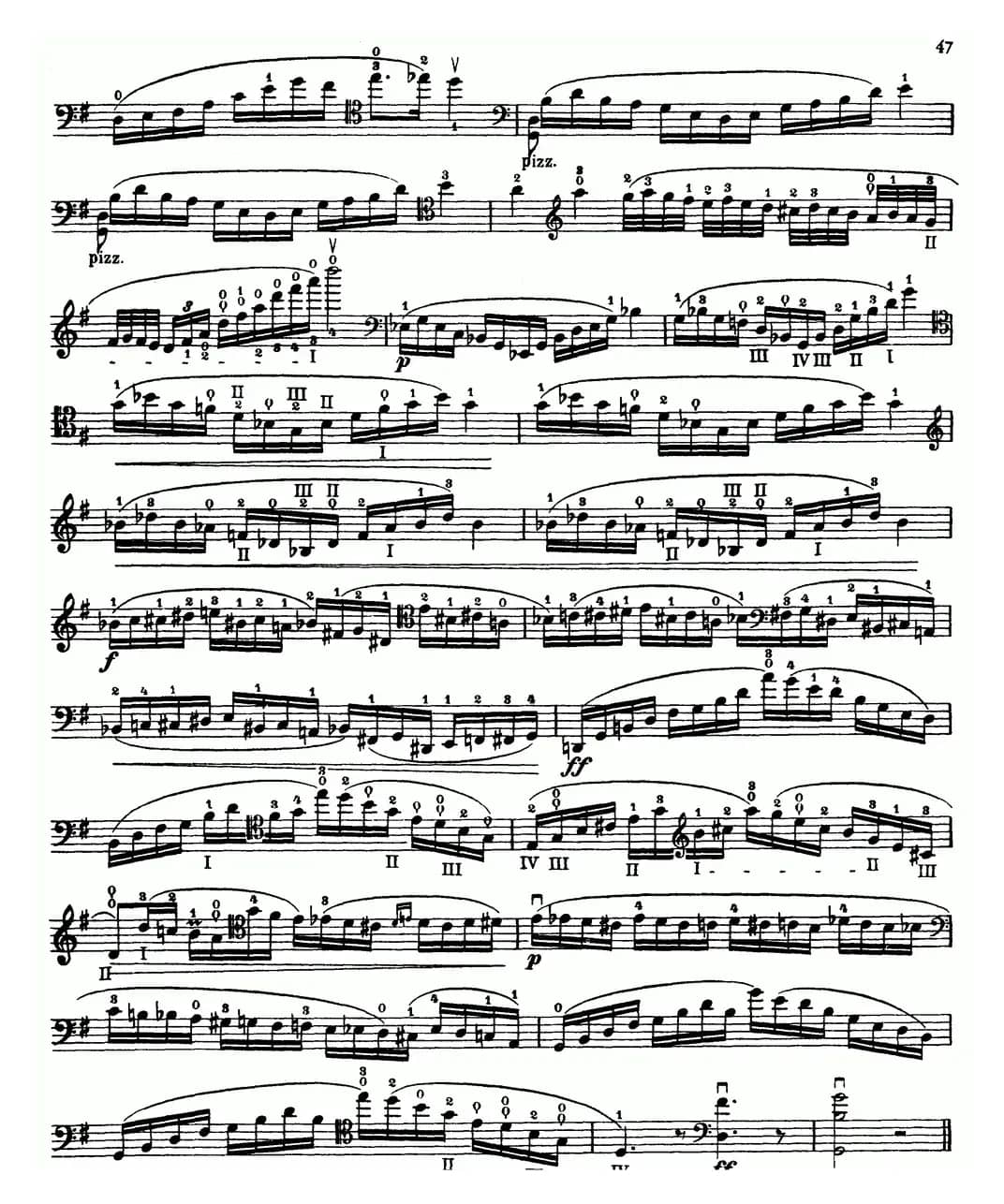 大提琴高级练习曲40首 No.22