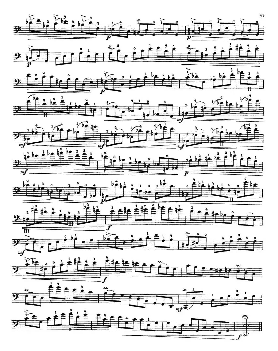 大提琴高级练习曲40首 No.16