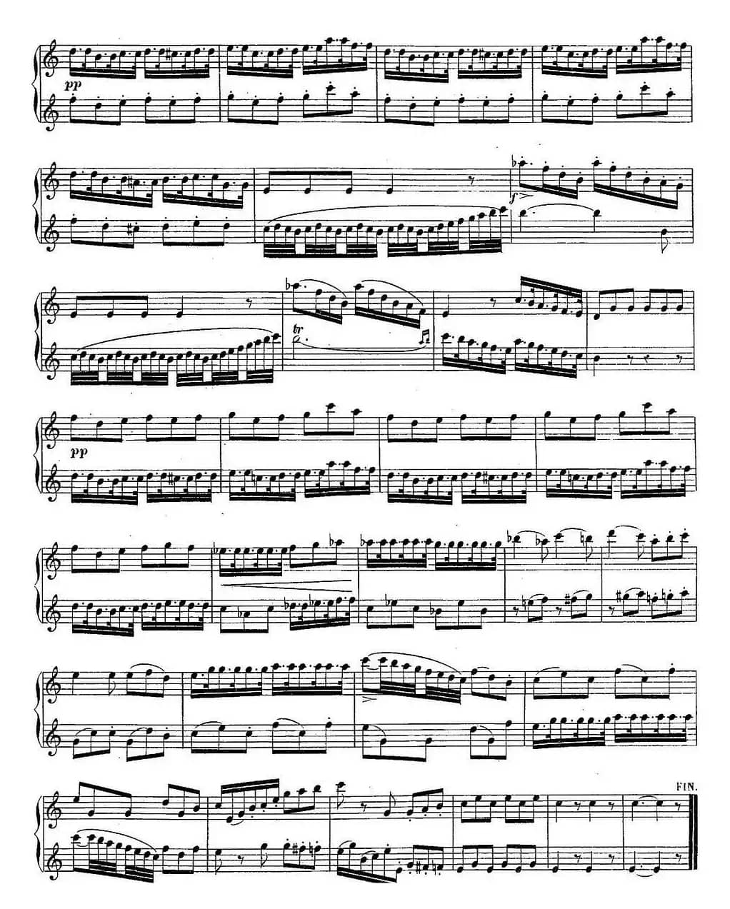 H·Klose练习曲（Quatre Duos Faciles et Concertants Pour 2 Saxophones—No.2）