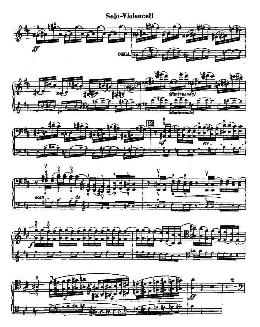 Dvorak - Cello Concerto（德沃夏克-大提琴协奏曲 [大提琴谱]）