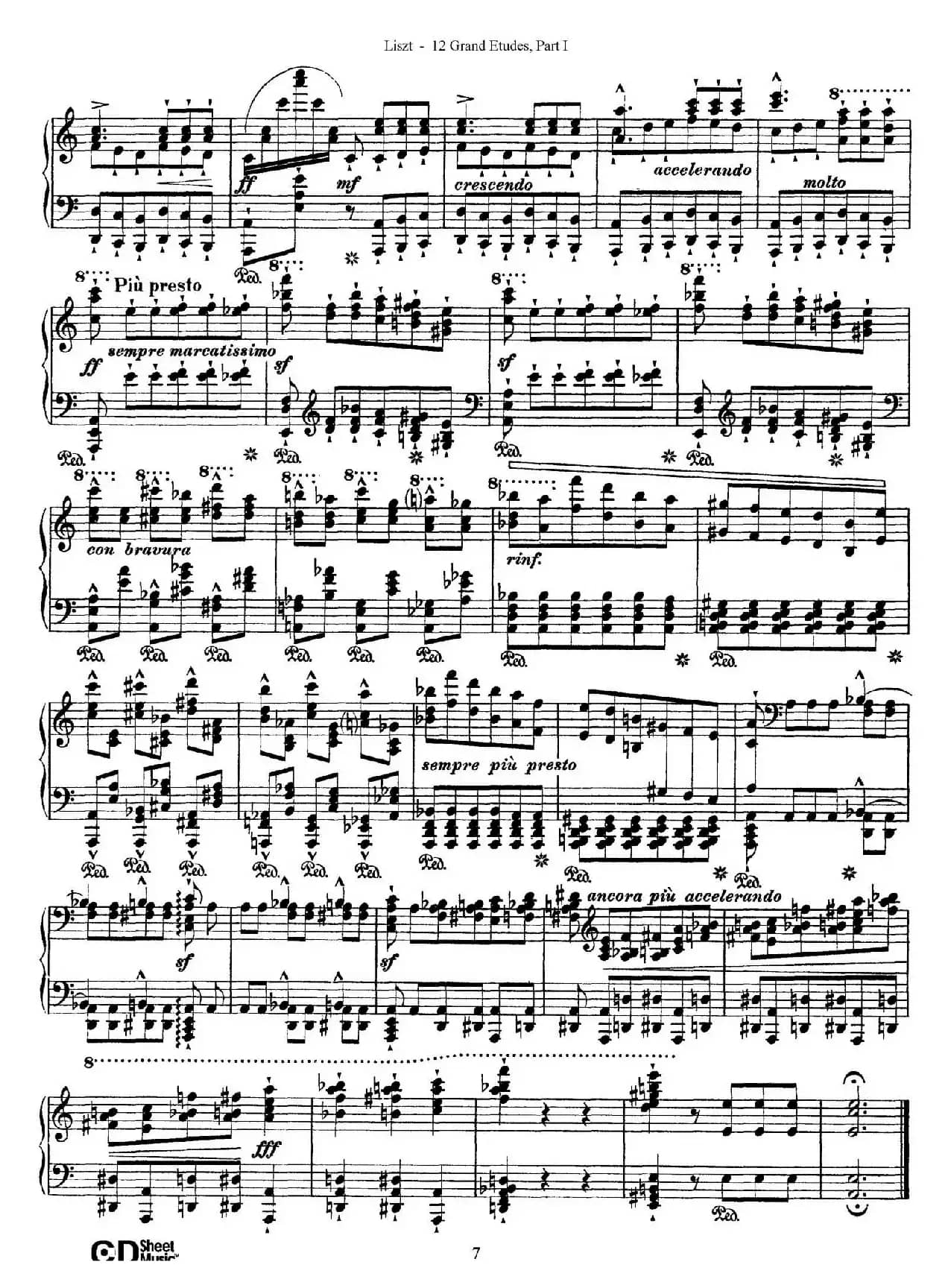 12 Grand Etudes S.137（12首华丽的练习曲·2）