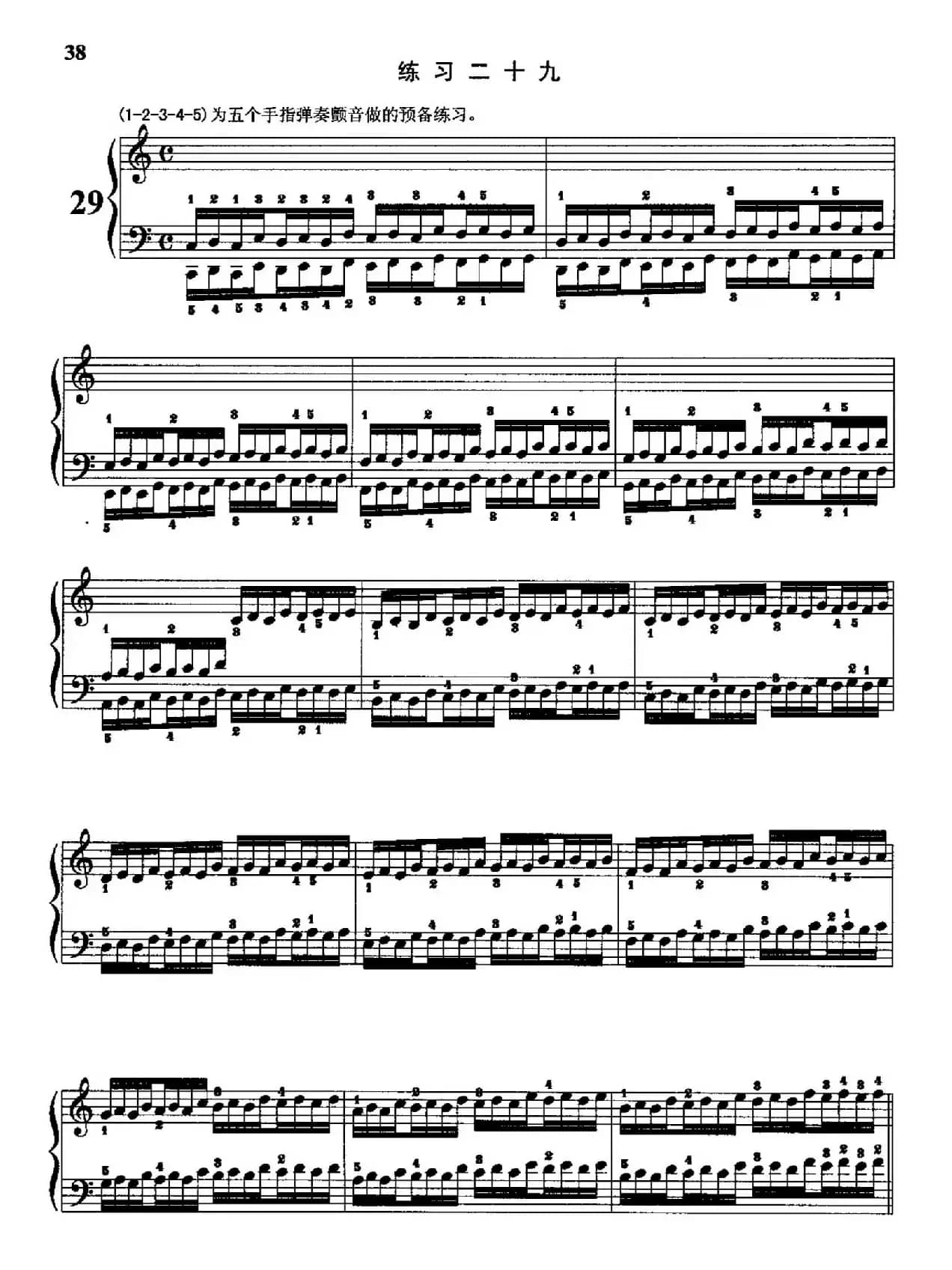 哈农钢琴练指法（第二部分·29）