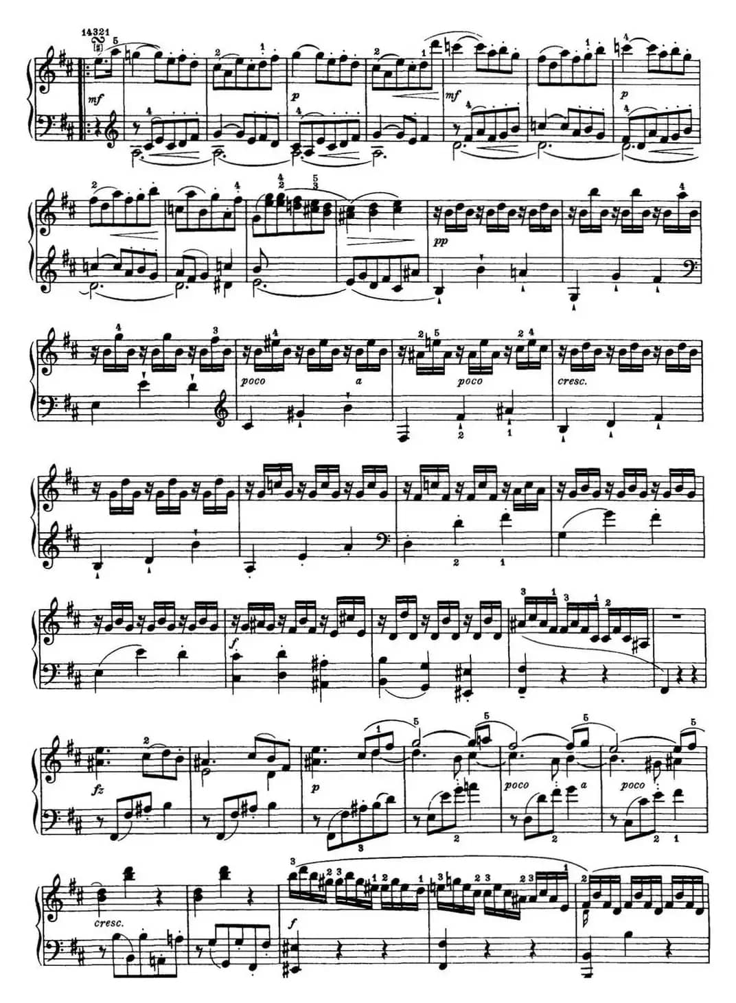 海顿 钢琴奏鸣曲 Hob XVI 24 in D major