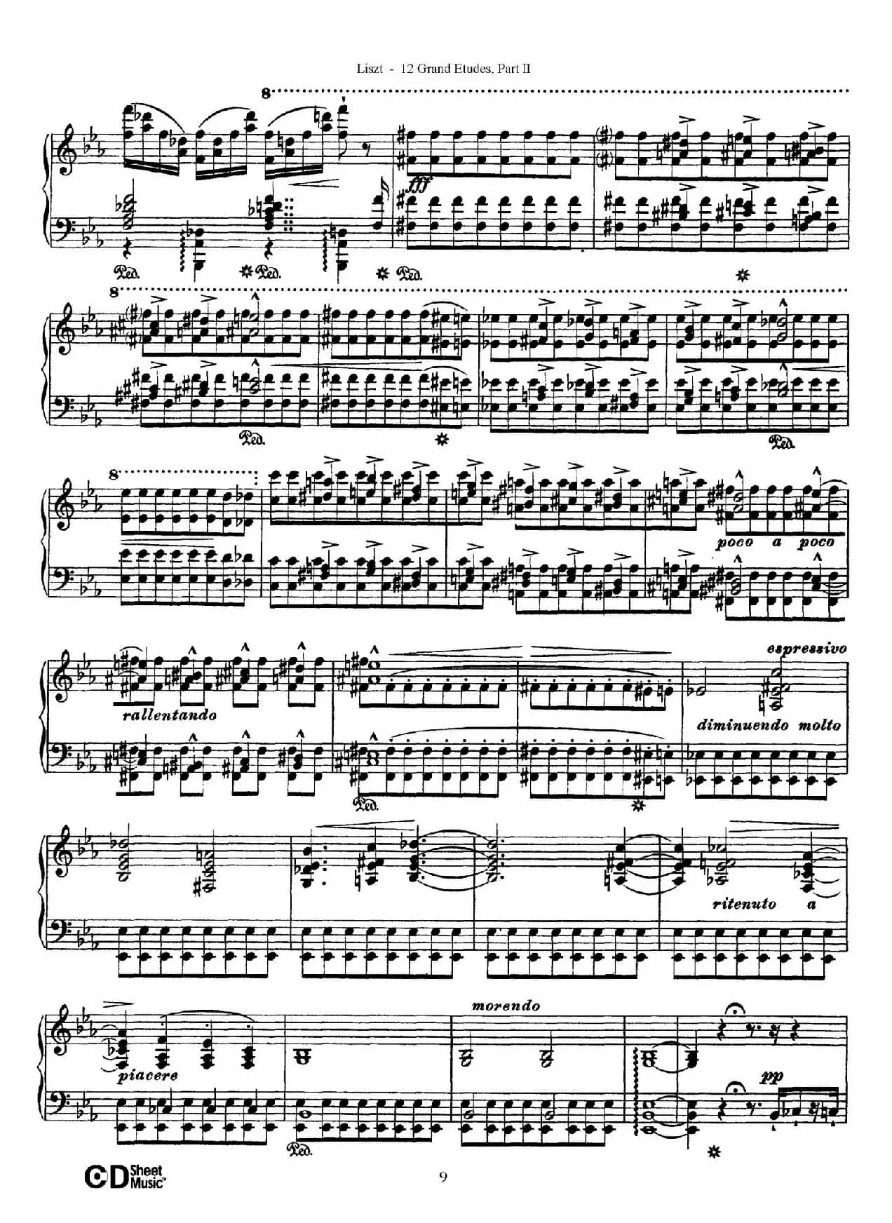 12 Grand Etudes S.137（12首华丽的练习曲·7）