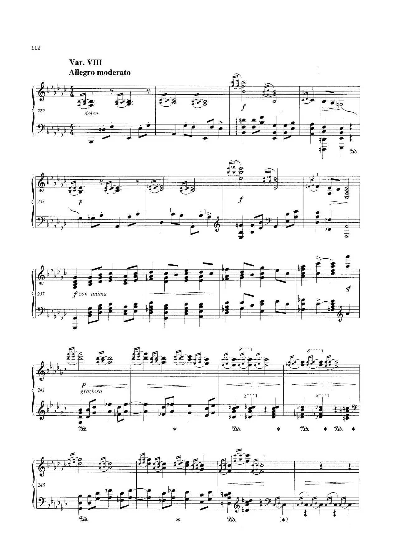 Variations and Fuge in e-flat Minor Op.23（降e小调主题变奏与赋格）