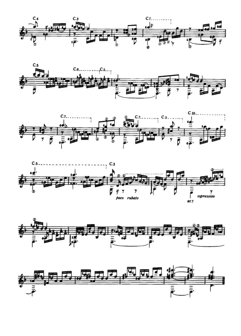 朱色的塔（古典吉他）