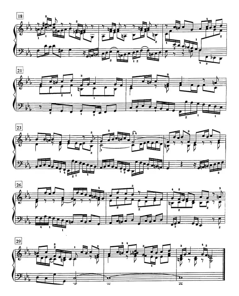 钢琴教程第七级 复调曲（赋格）