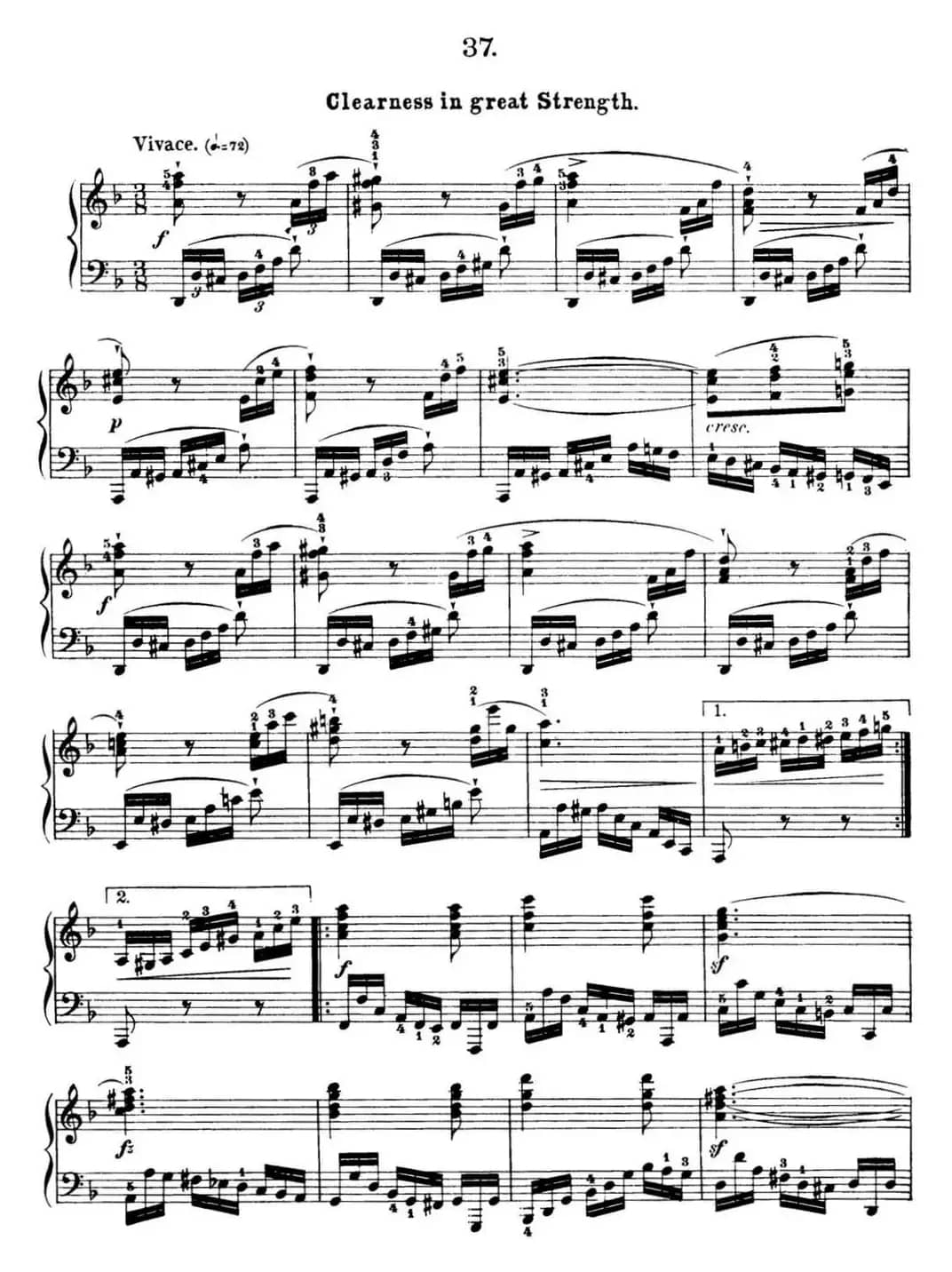 50首车尔尼Op.740钢琴手指灵巧技术练习曲（NO.37）