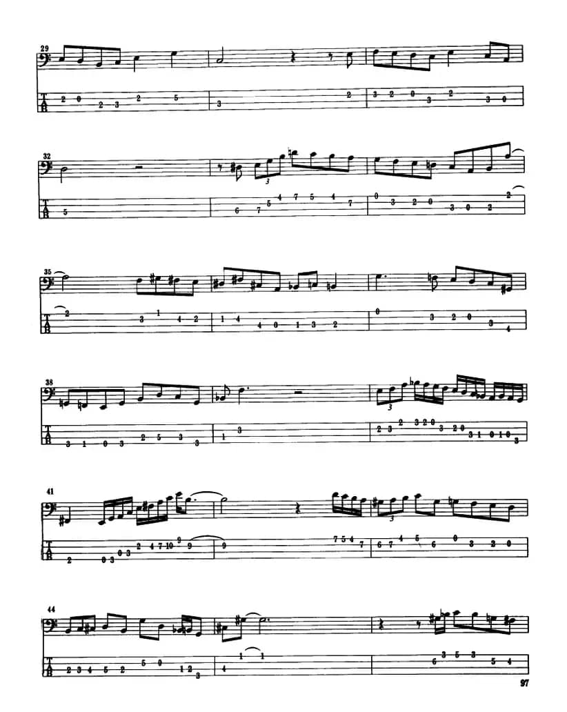 电贝司专业等级第六级(三、自选曲目)