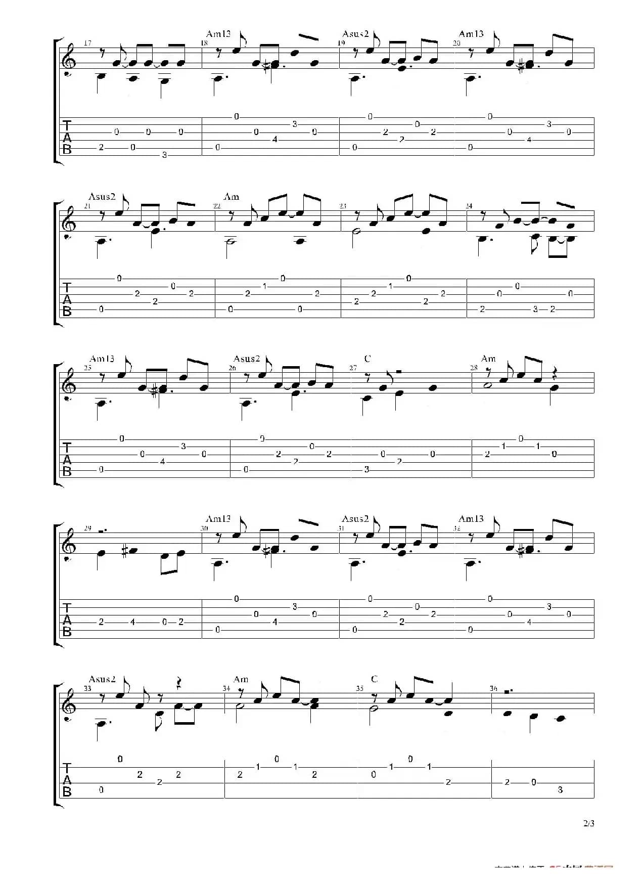 Scarborough Fair （古典吉他）