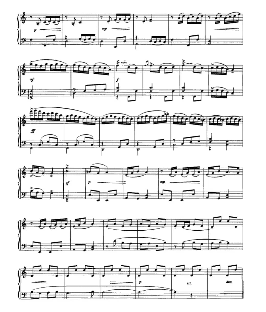 小奏鸣曲《幸福的童年》