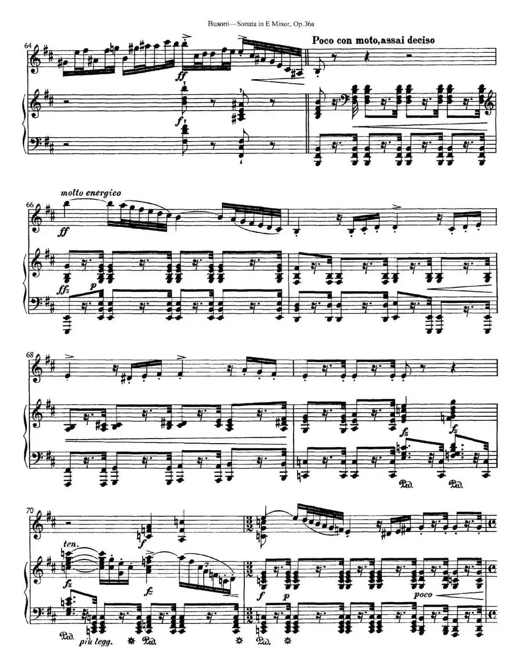 Violin Sonata No.2 in E Minor Op.36（小提琴+钢琴伴奏）