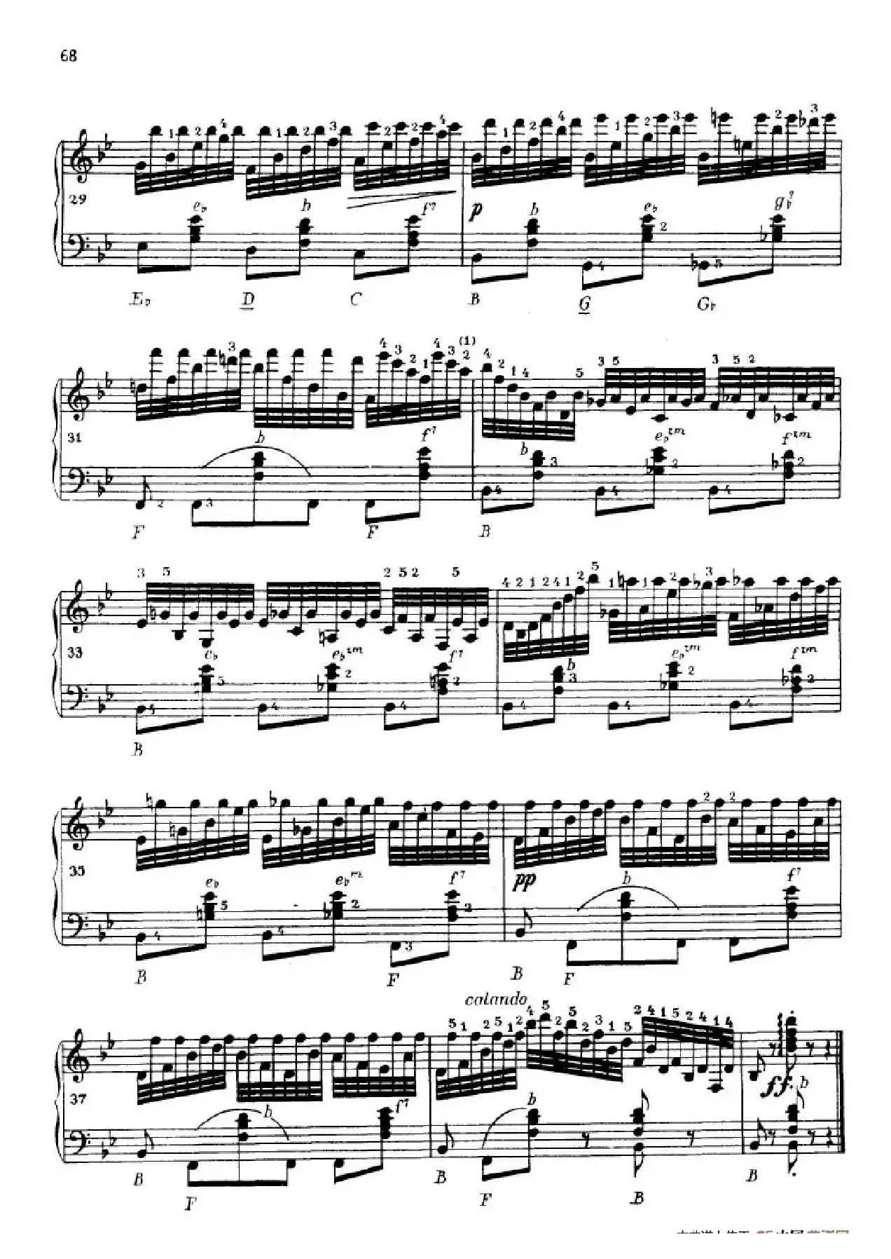 《车尔尼手风琴练习曲集》第Ⅳ册（第13首）