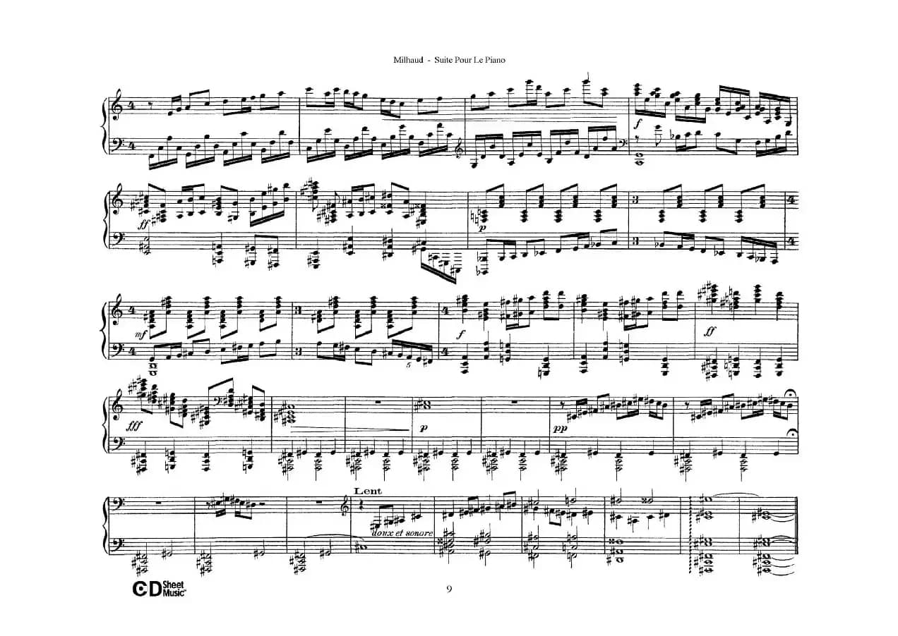 Suite Pour Le Piano Op.8（钢琴组曲·Ⅲ）