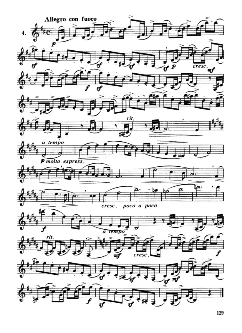 单簧管中级练习曲7首