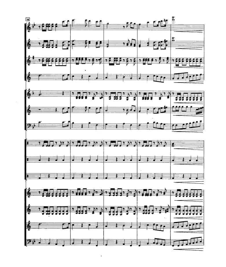 光荣啊，中国共青团（管乐合奏总谱）