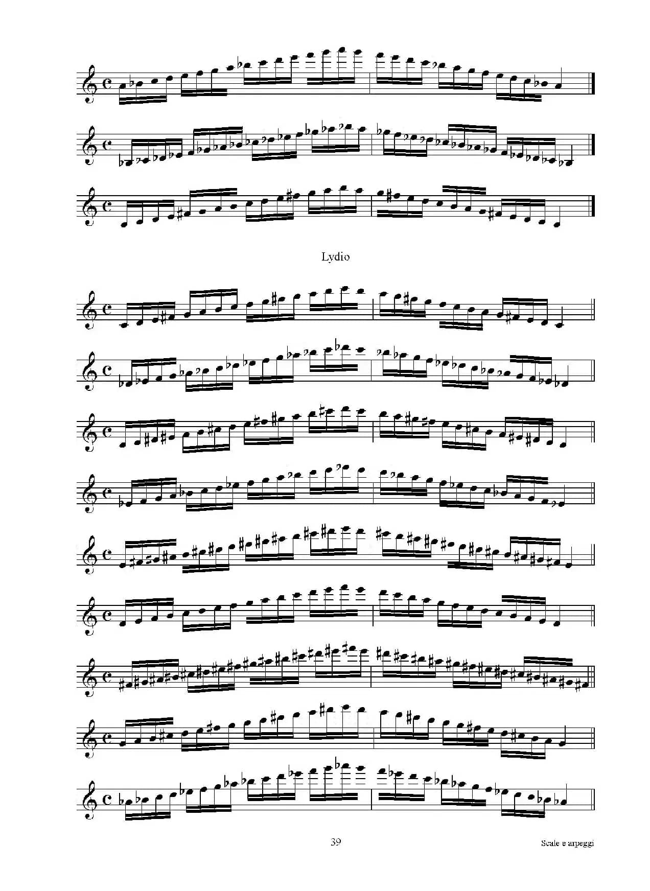 实用的萨克斯音阶练习曲集（P31——46）