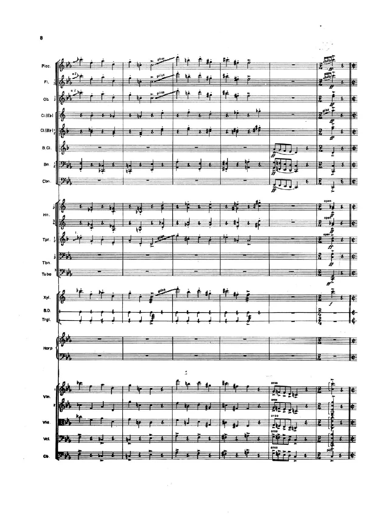 OVERTURE TO CANDIDE（《坎迪德》序曲）（交响乐总谱）