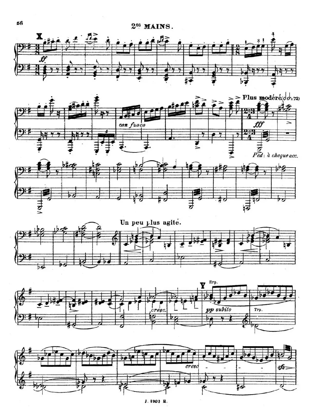 Symphony on a French Mountain Air Op.25（法国山歌交响曲·双钢琴·Ⅲ）