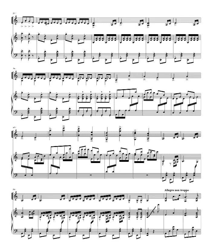 赛马（齐少凡改编版、小提琴+钢琴）