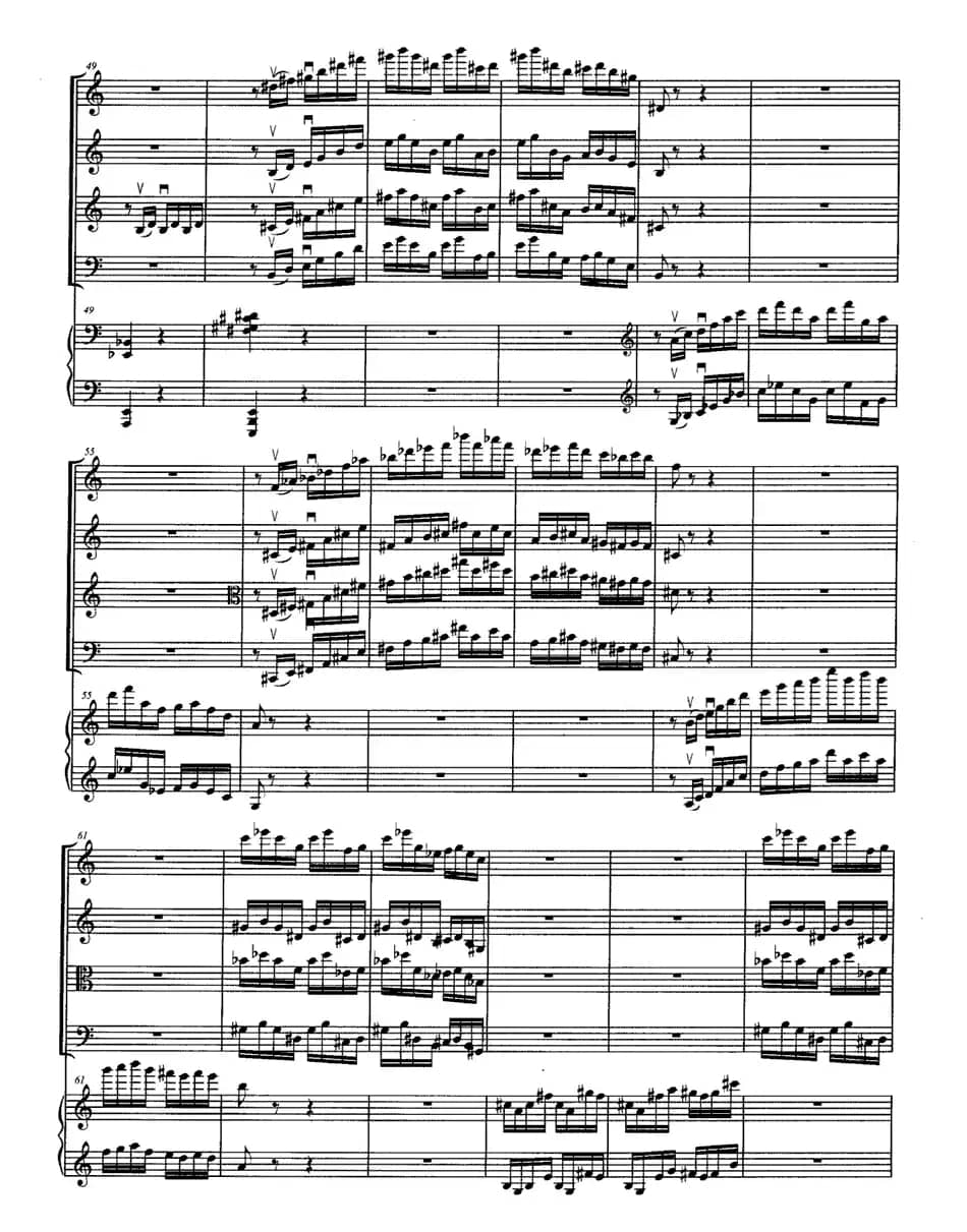 小兴安岭的鄂伦春人（弦乐四重奏+钢琴）