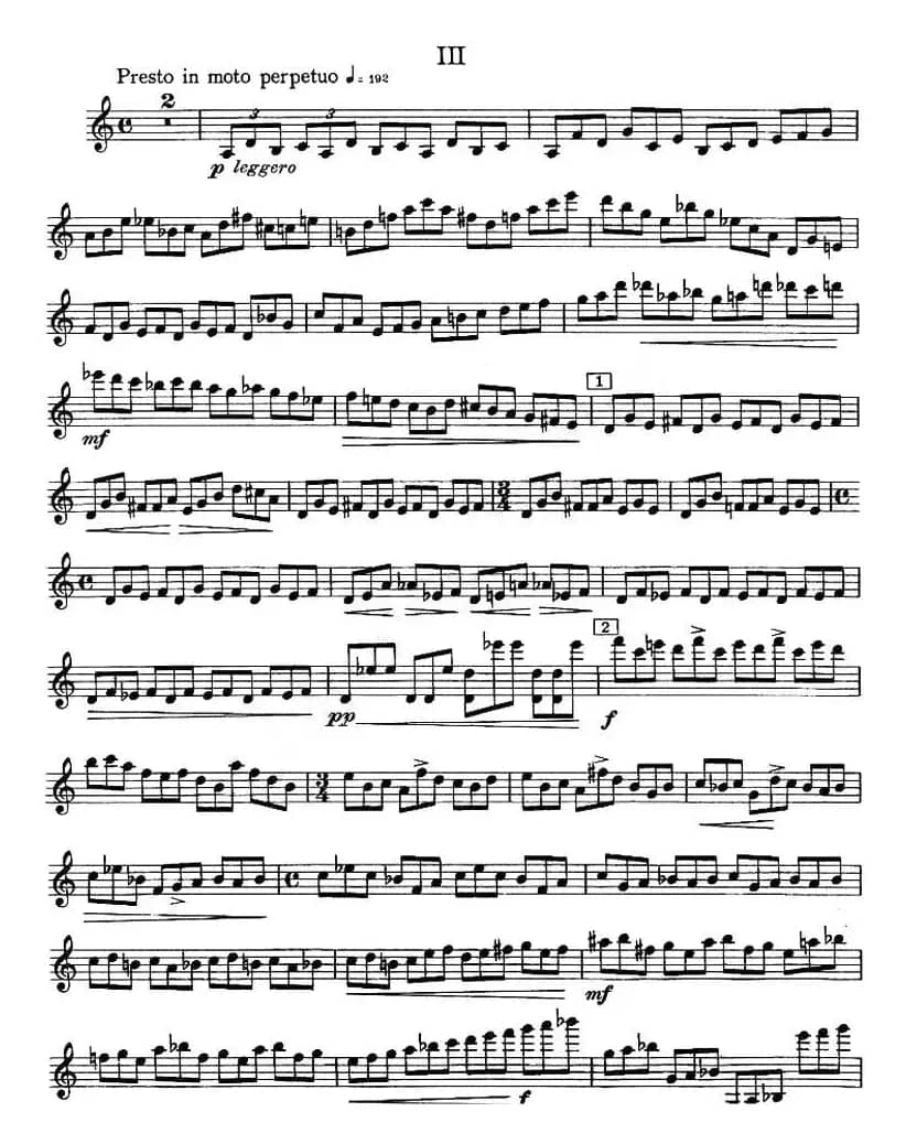 CONCERTO FOR VIOLIN AND ORCHESTRA Op.14（小提琴和交响乐协奏曲·小提琴分谱）