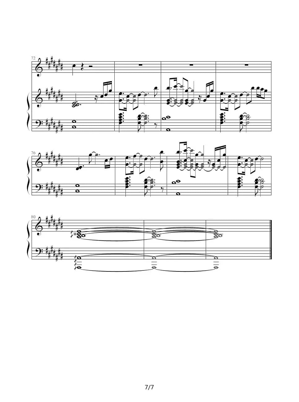 在每一秒里都想见到你（钢琴伴奏谱）