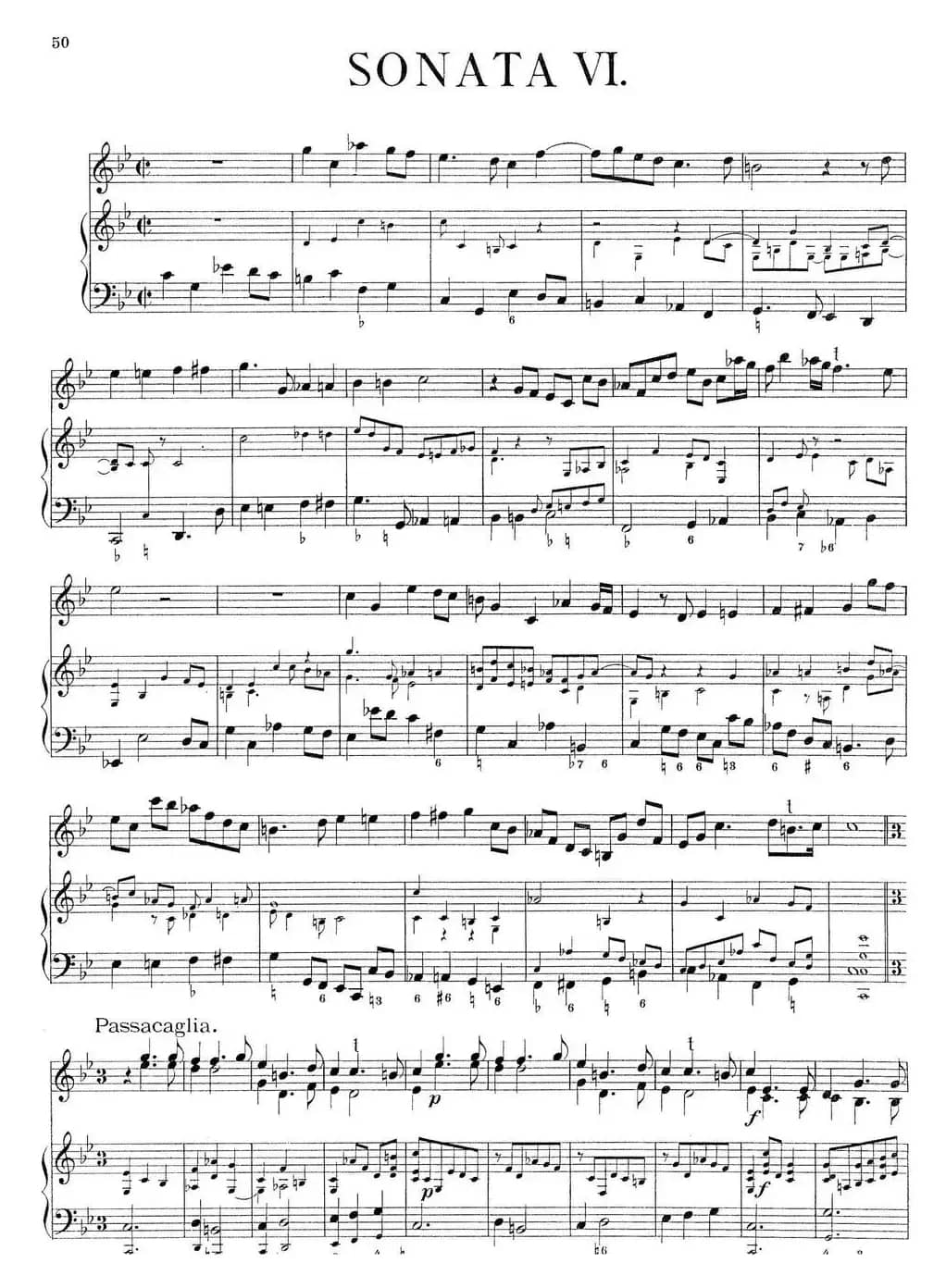 Biber Violin Sonata VI（小提琴+钢琴伴奏）