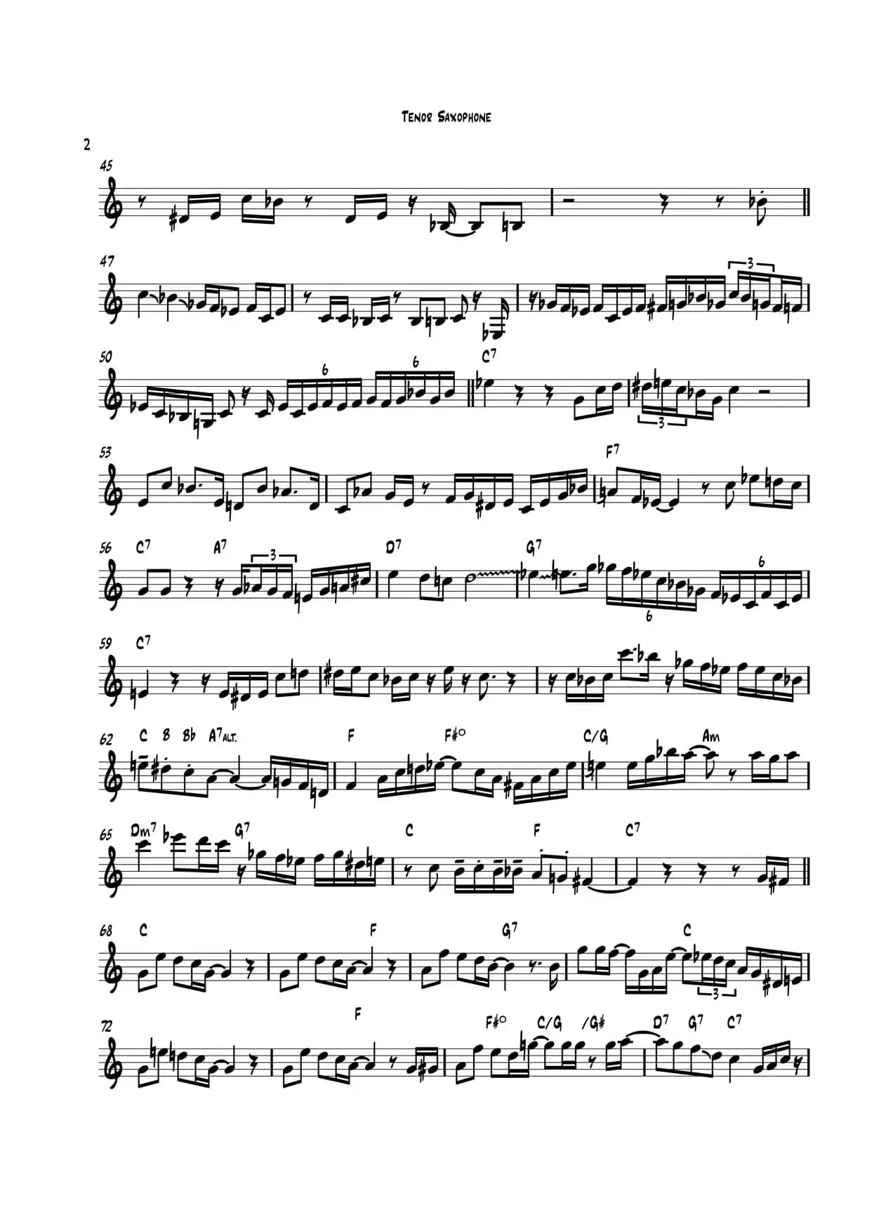 Jingle Bells（次中音萨克斯）