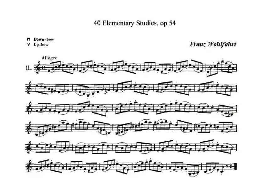 40首小提琴初级技巧练习曲之11