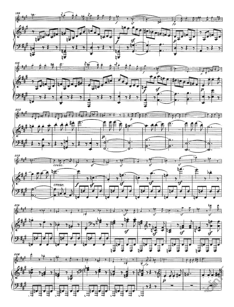 献给好友鲁道尔夫·克鲁采：奏鸣曲（A大调、小提琴+钢琴伴奏）