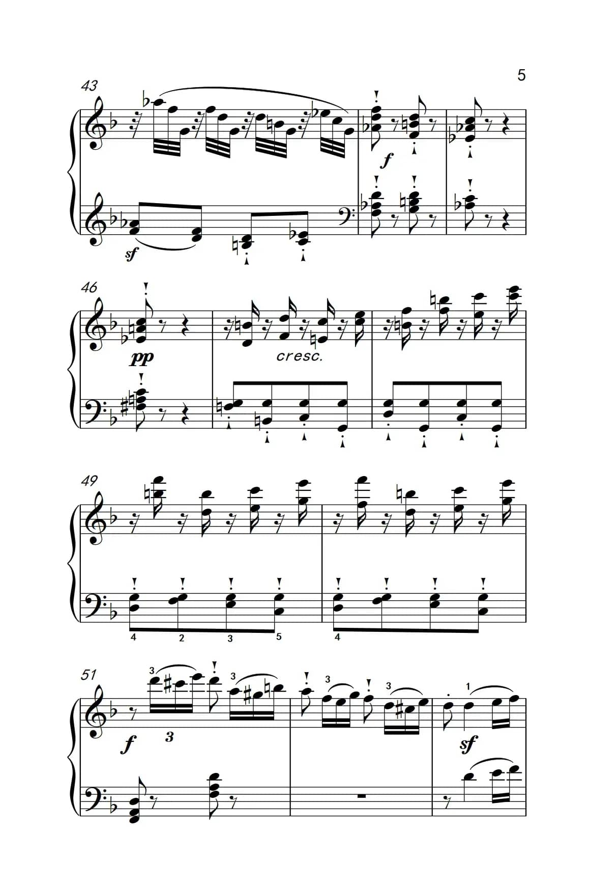 奏鸣曲 Opus 10 Nr.2 第一乐章（贝多芬奏鸣曲集 2）