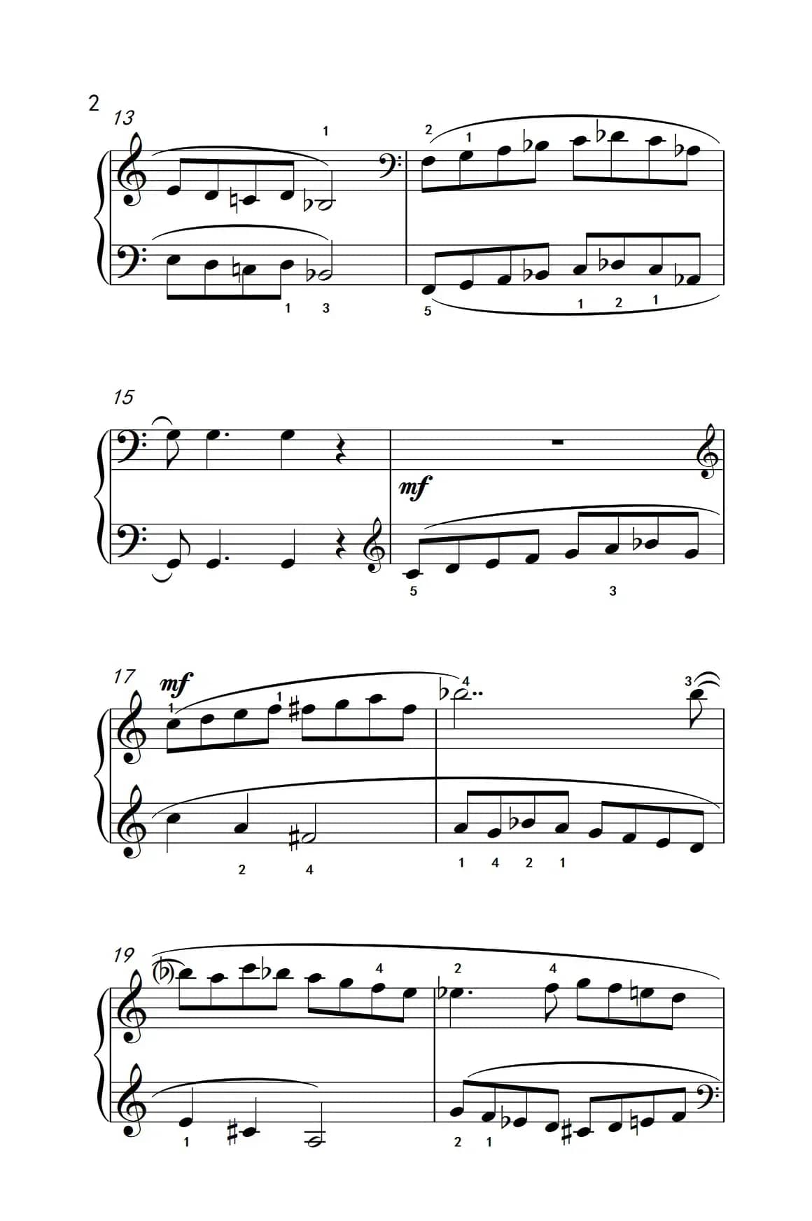 歌曲（巴托克 小宇宙 钢琴教程 4）