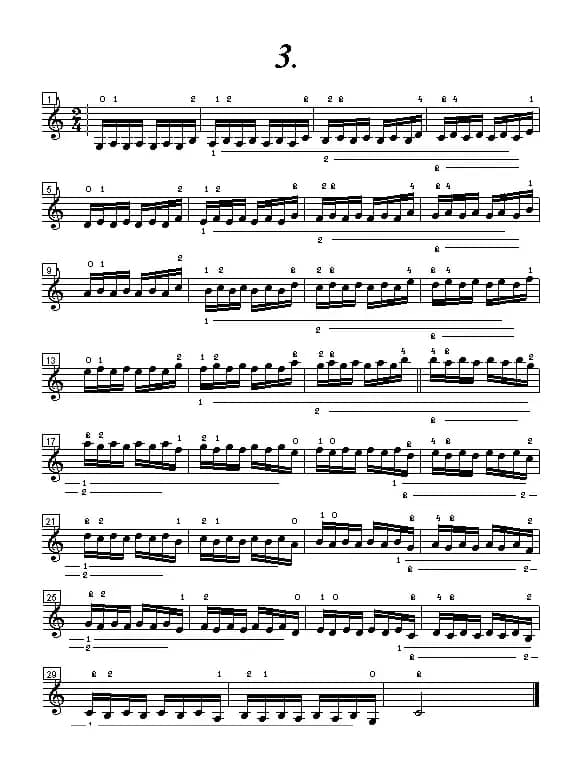 小提琴手指练习曲