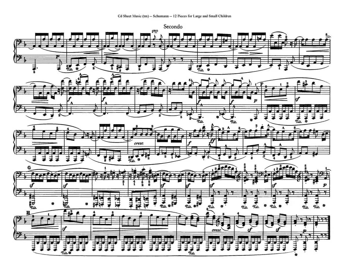 12首为孩子们而作的四手联弹曲 Op.85(四手联弹)(11)