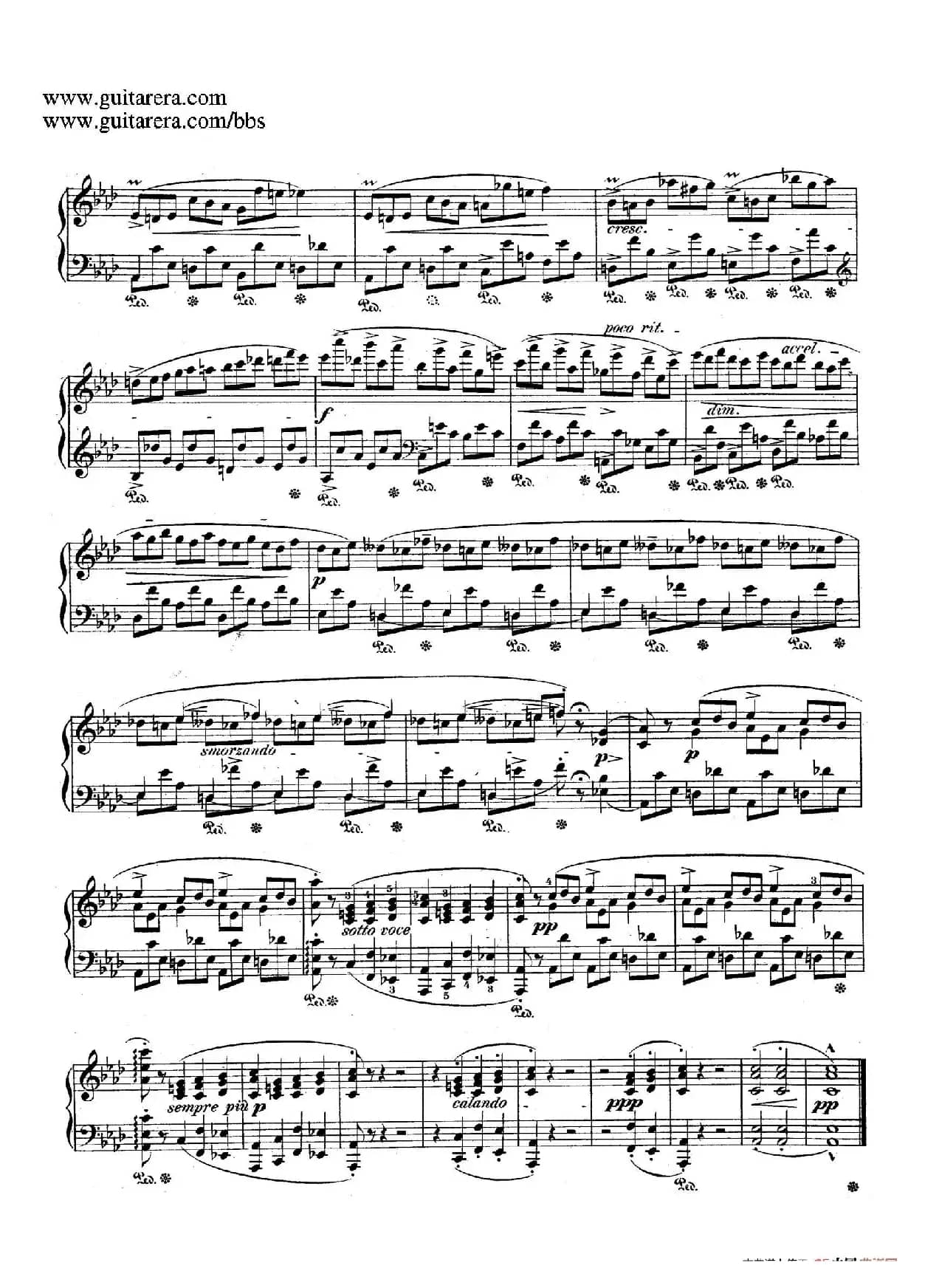 Impromptu in D-flat Major Op.29(降A大调第一即兴曲)