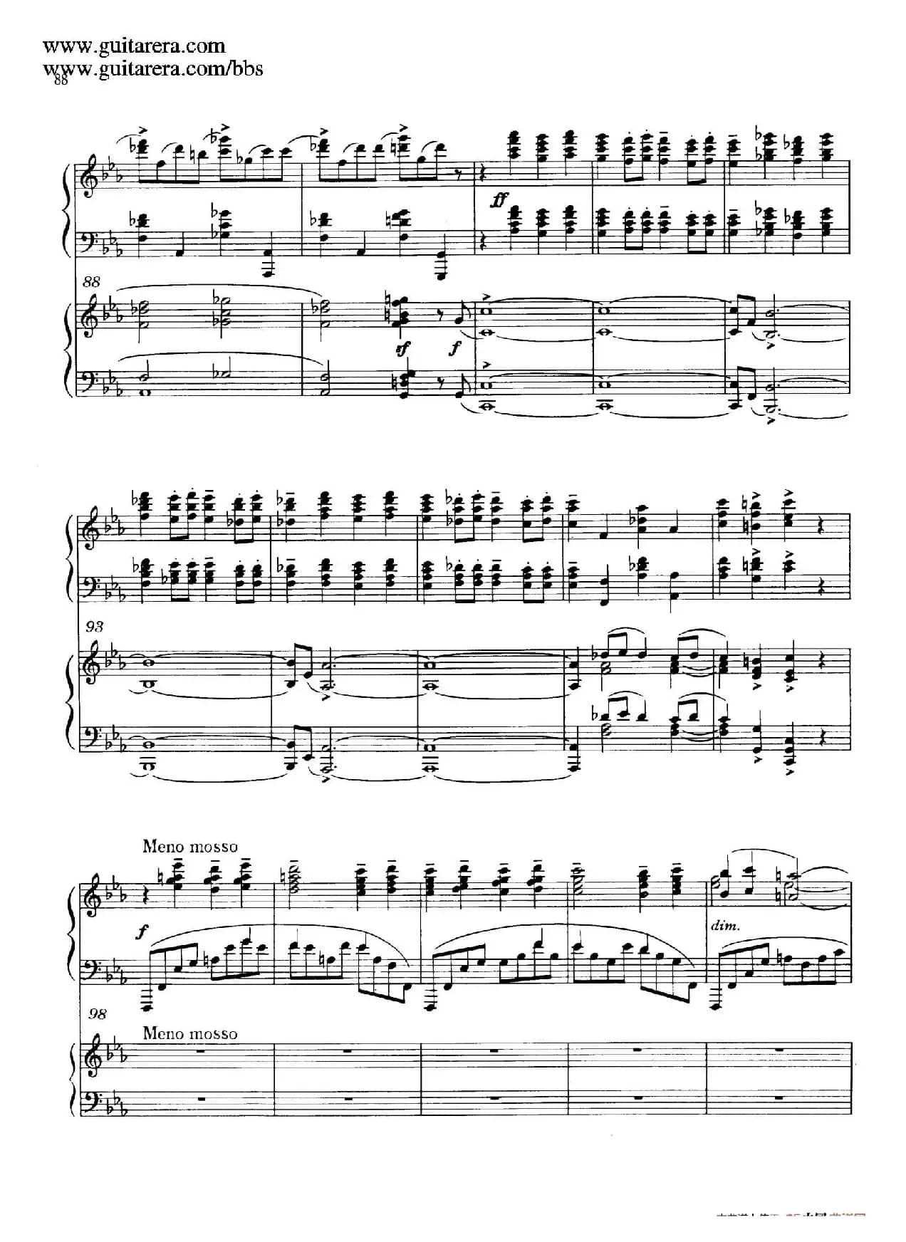 c小调第二钢琴协奏曲 Op.18(双钢琴·第三乐章)