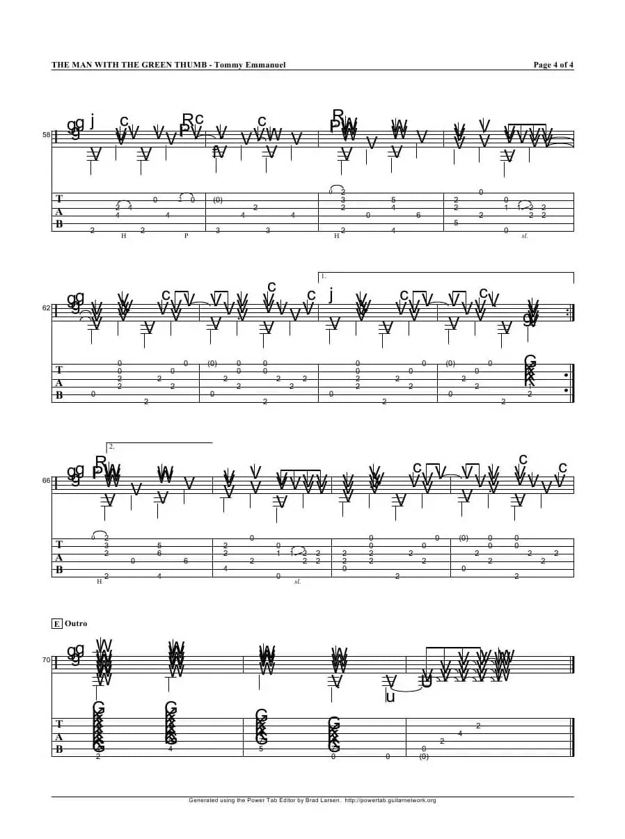 tommy emmanuel：the man with the green thumb version 2（指弹吉它）