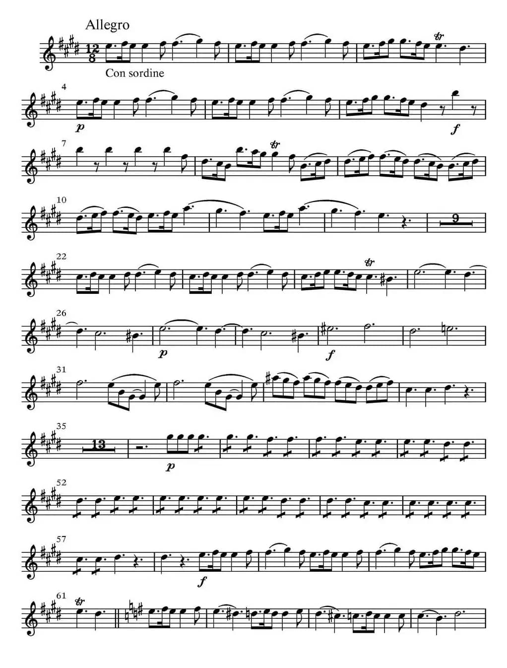 All parts of Spring（四季·春天）（第二小提琴分谱）