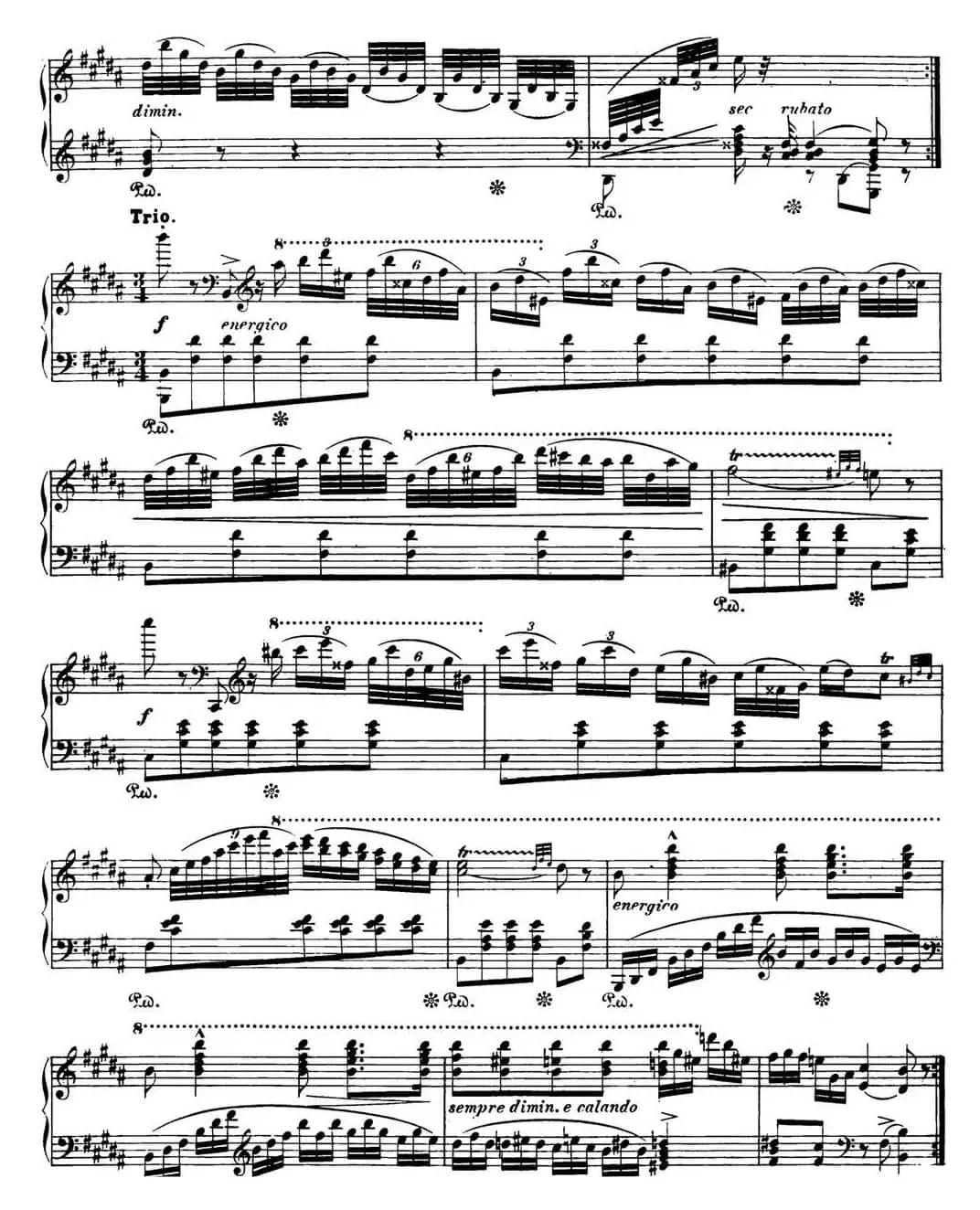 肖邦 波兰舞曲 Op.posth.P.1 No.3 升g小调