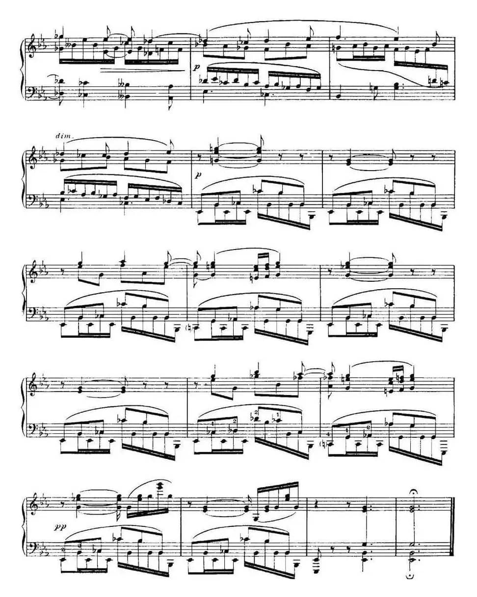 福雷13首船歌:Barcarolle No·12 in E-flat Op·106 bis