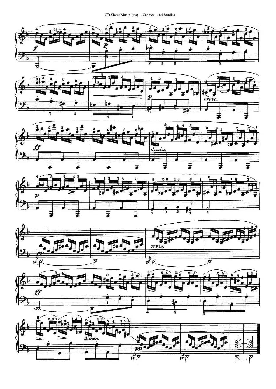 Cramer - 84 exercices（21—25）（克拉莫84首钢琴练习曲）