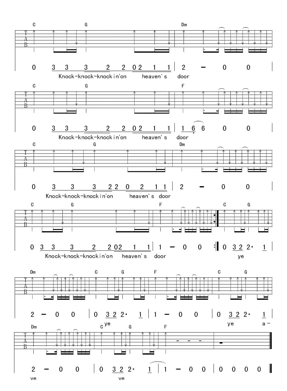 Knocking On Heavens Door