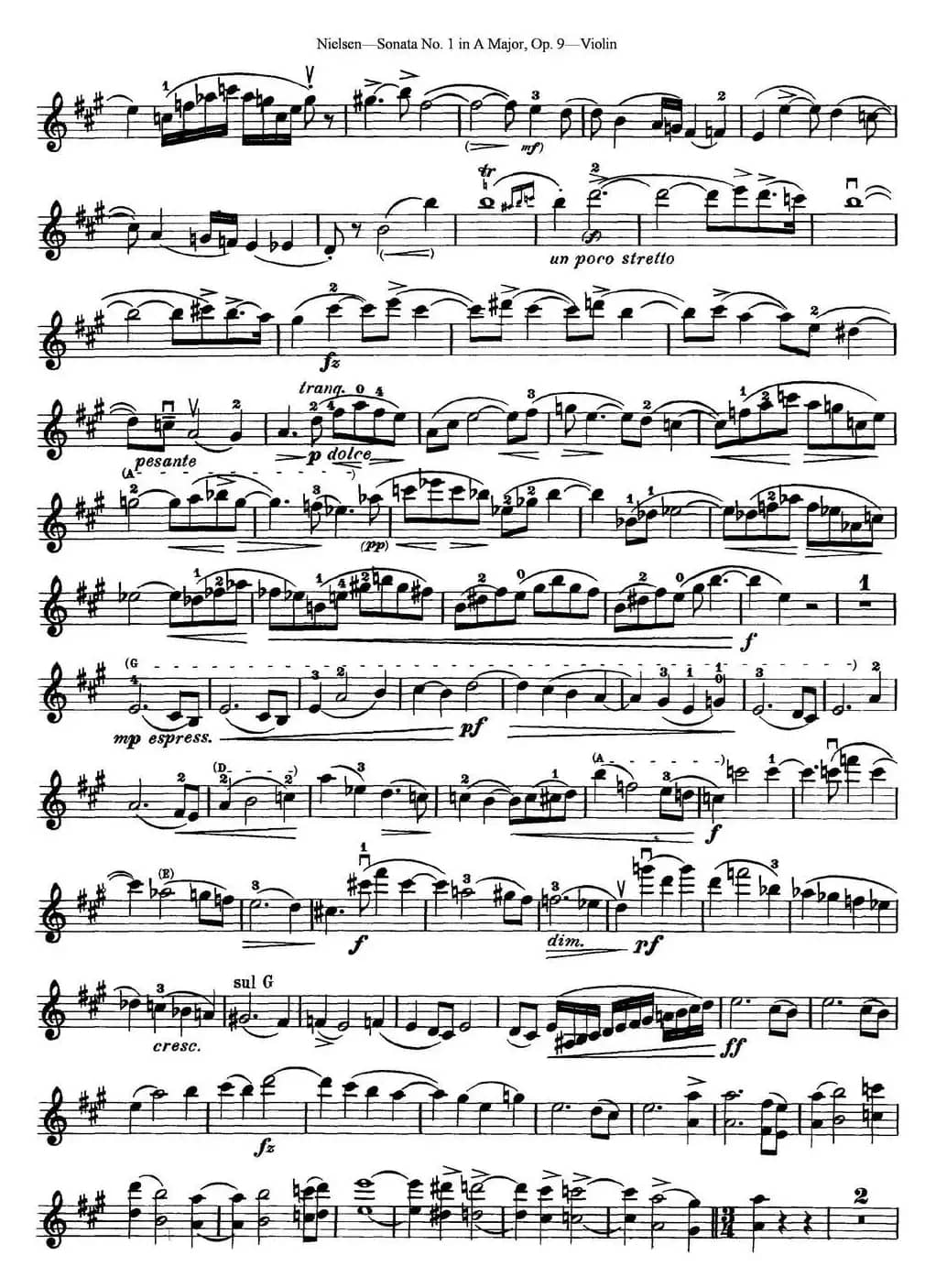 Violin Sonata No.1 in A Major Op.9