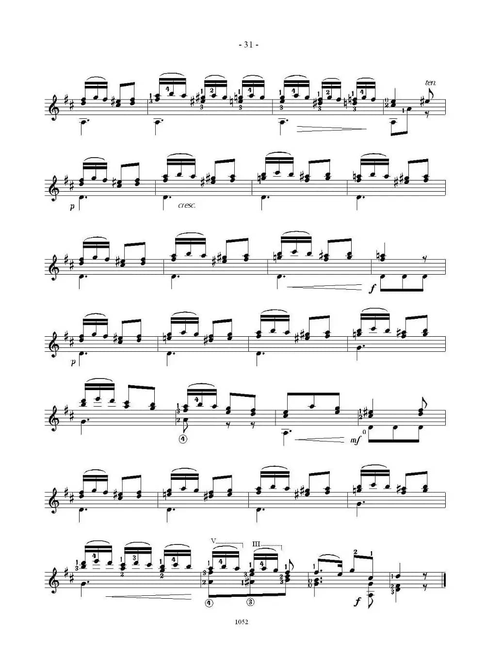 索尔·克斯特26首练习曲之16——20