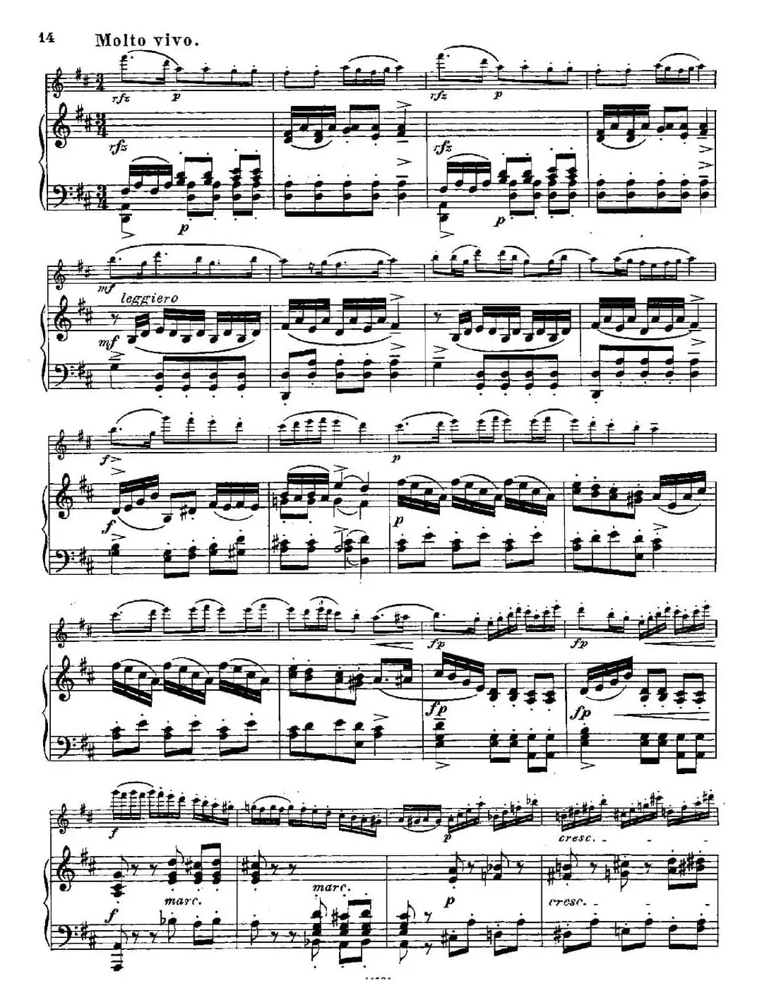 Fantaisies nationales. Suedois.（Op.59 No.4）（长笛+钢琴伴奏）