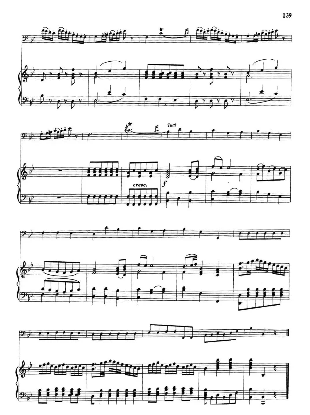 降B大调协奏曲（大管+钢琴伴奏）