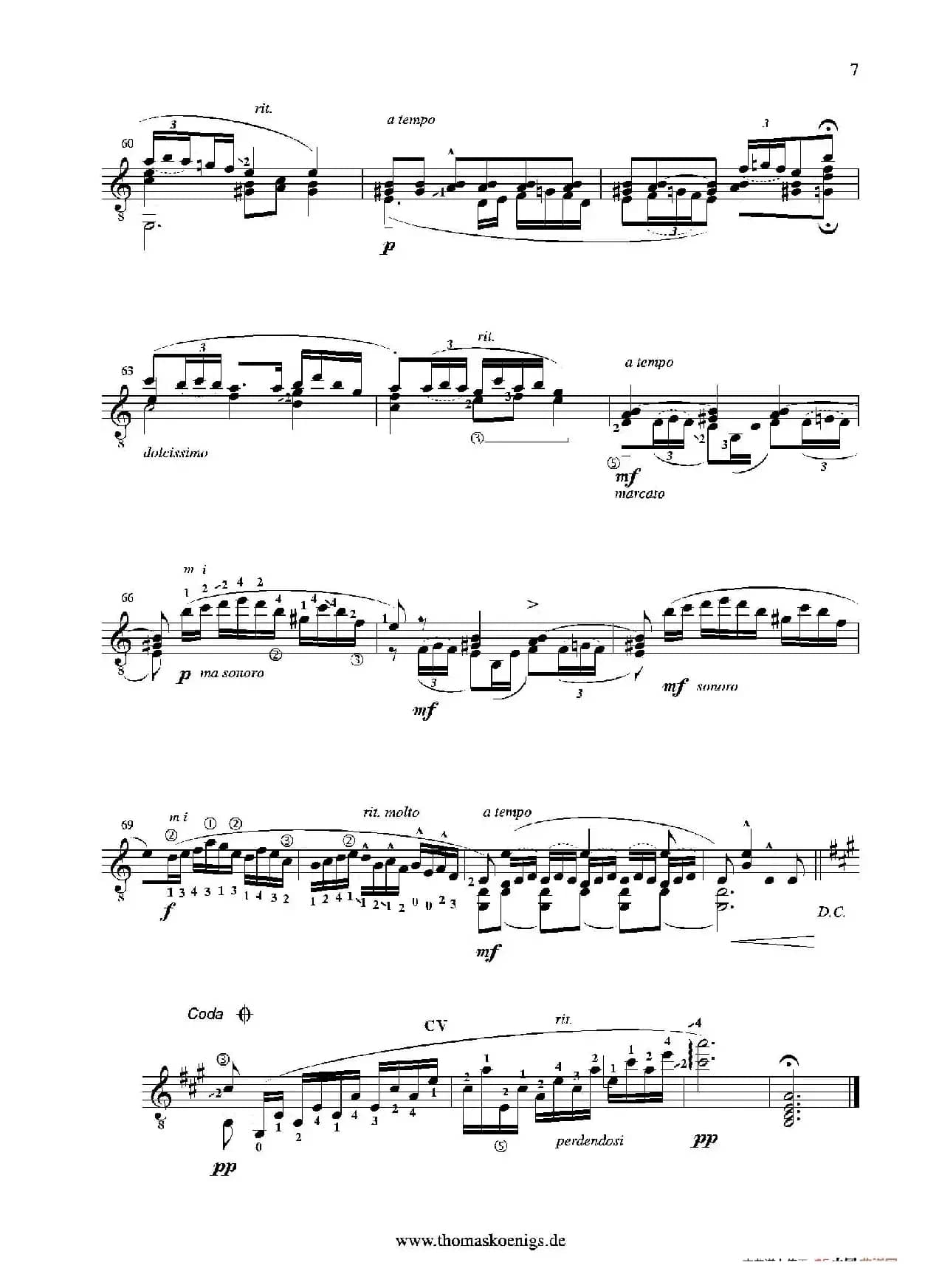 Serenata Espanola Op.181(Besser bekannt als Cadiz der Suite espanola op.47)（古典吉他）
