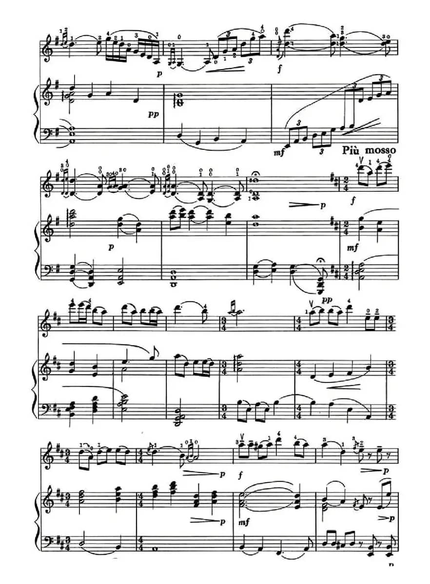 大河涨水沙浪沙（小提琴+钢琴伴奏）